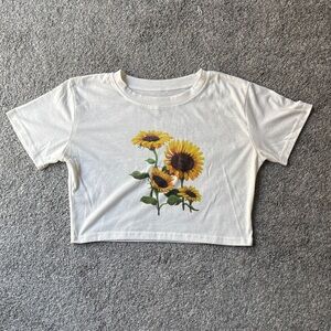 Sunflower Crop Top